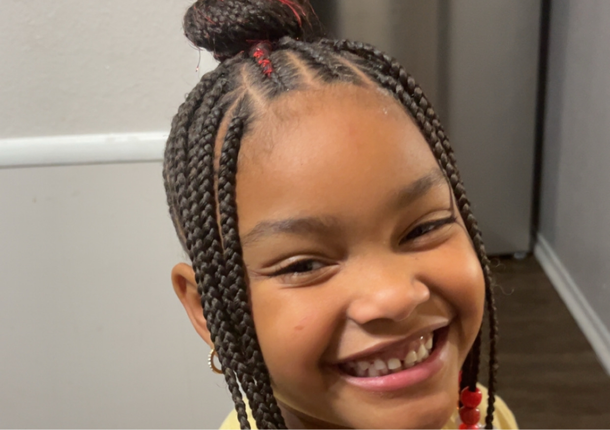 Kids-Braid style with extensions 