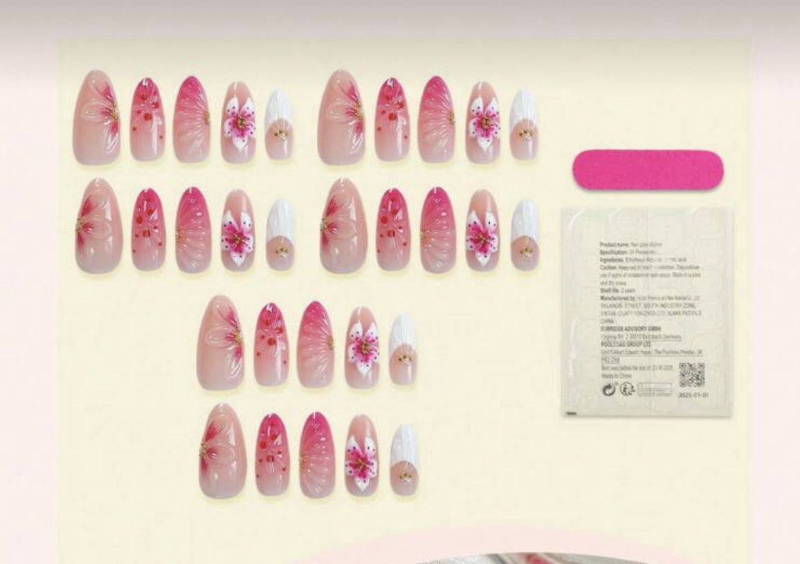 Press On Nails Floral