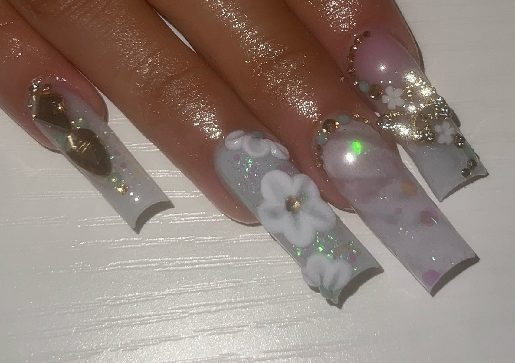 Long Acrylic Full Set