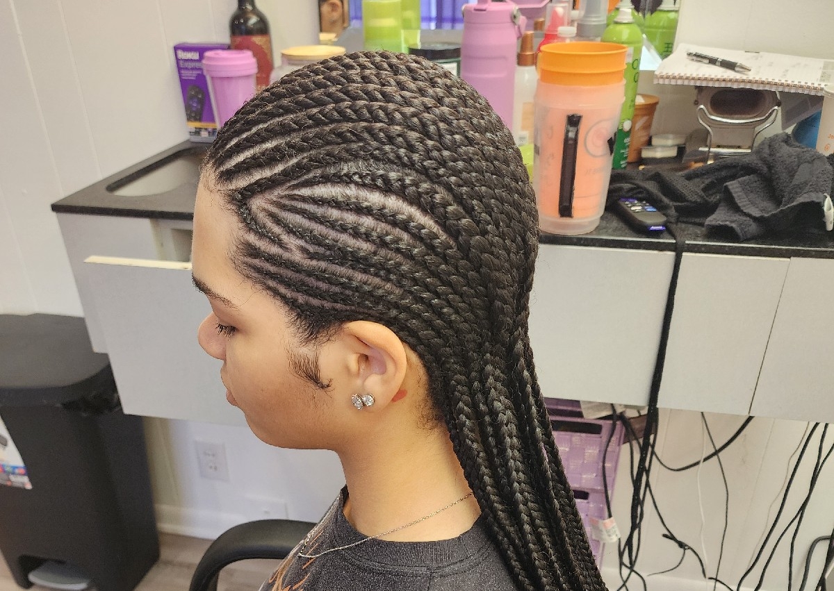 Feed in braids (10 or more)