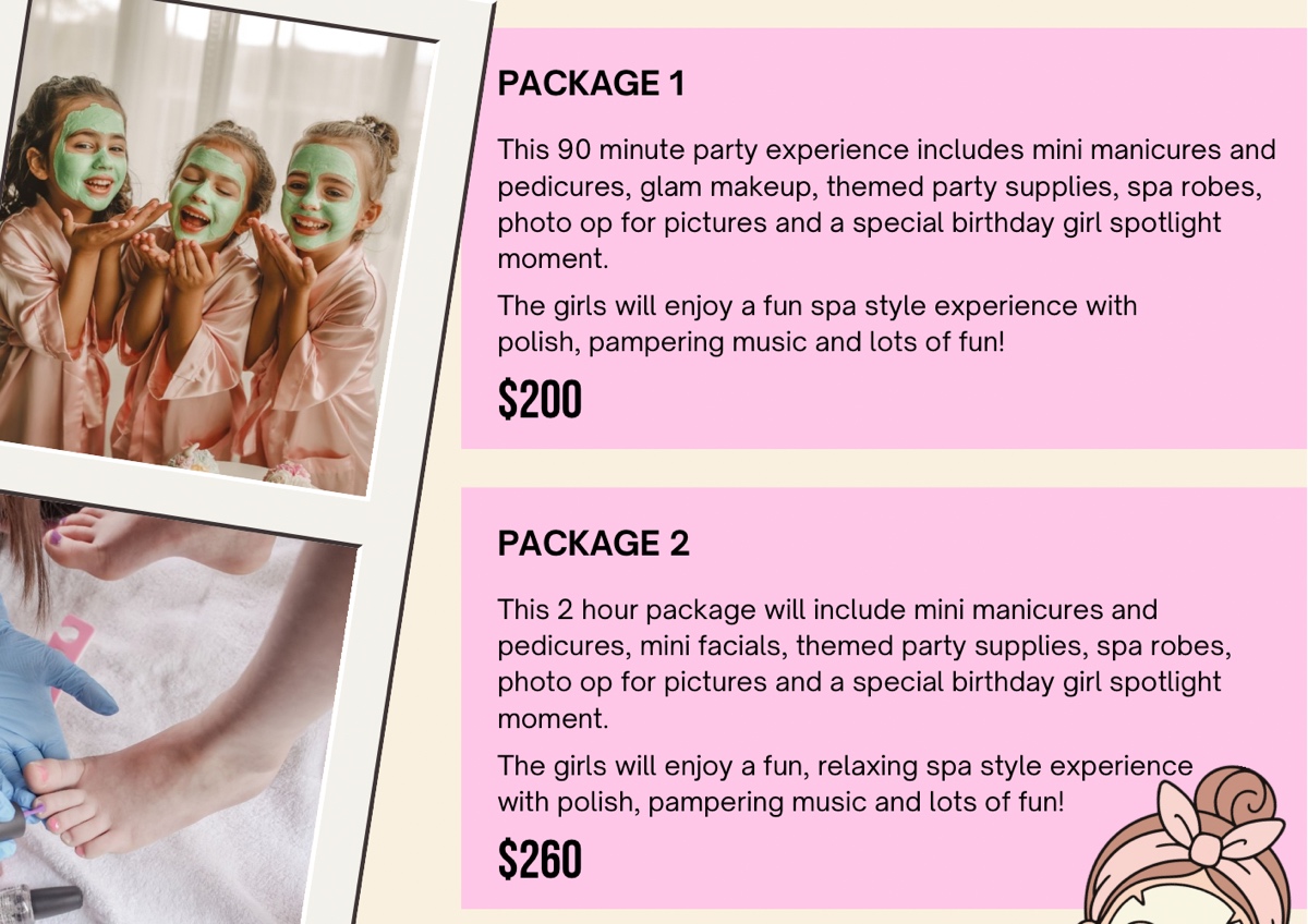 Children’s party- package 2