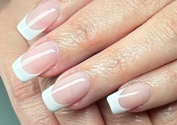 Classic French Nail Art