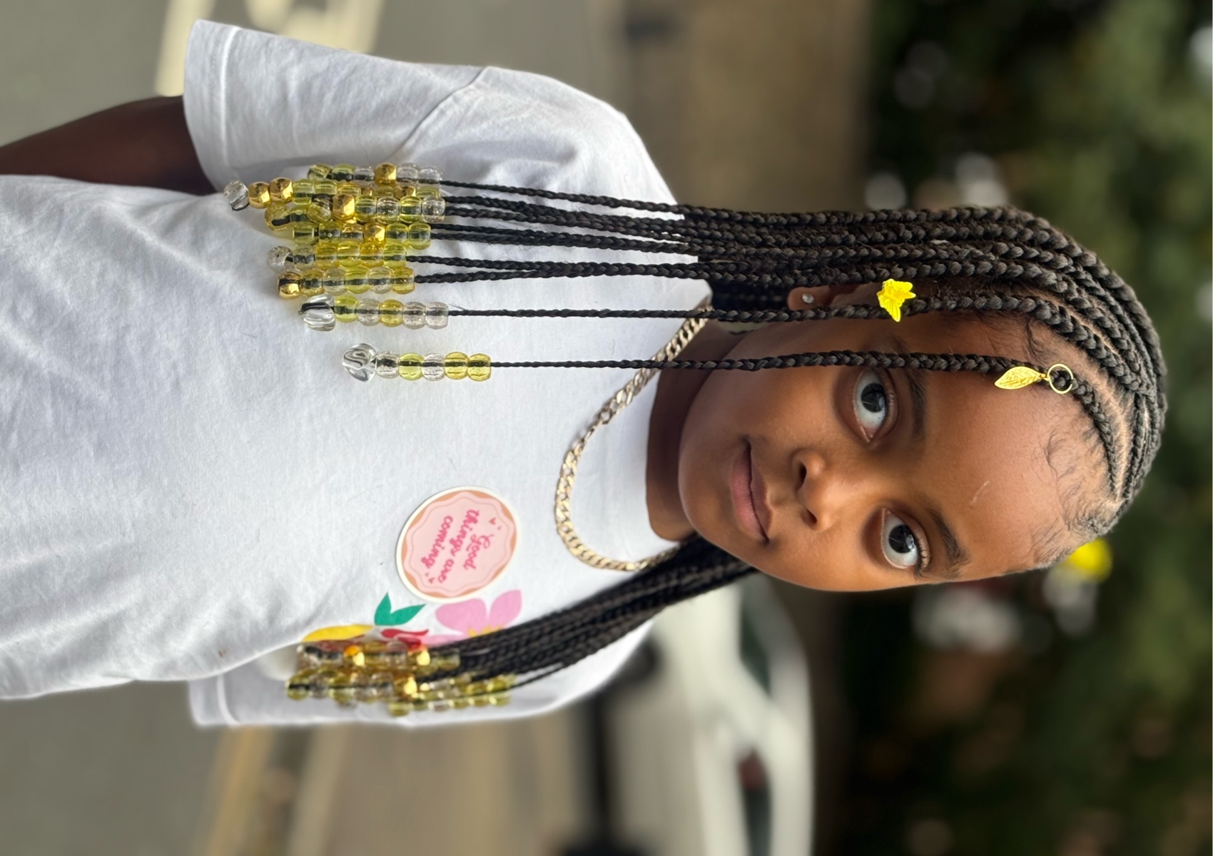 New B Kids lemonade Braids M/L