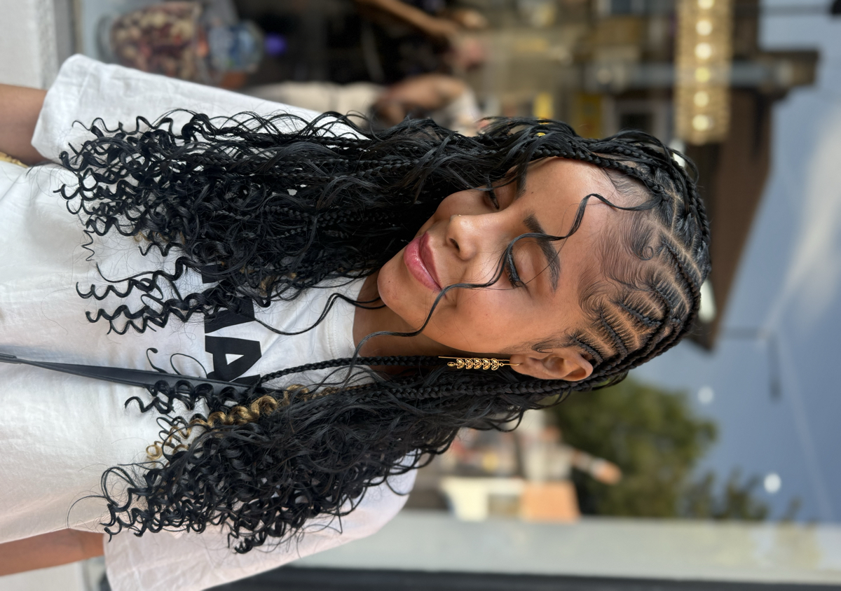 Platinum Flip Over Boho Braids (one wize)