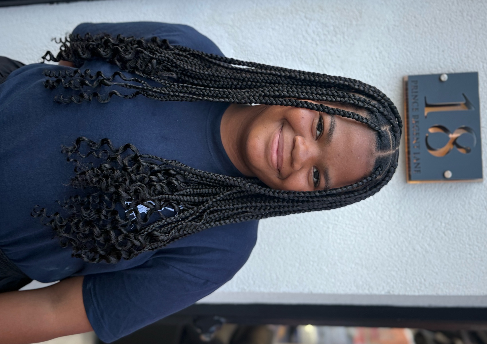 New B Kids Knotless Braids large Mid back length 