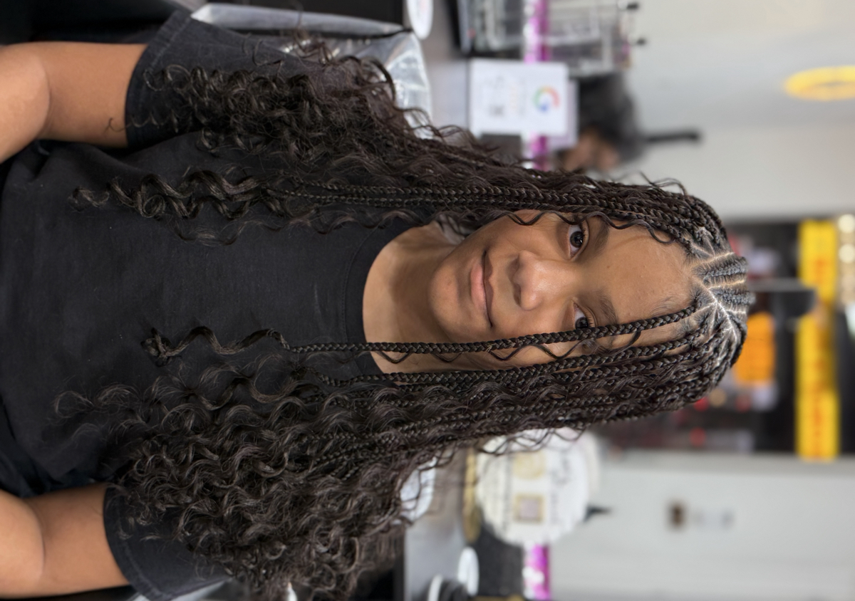New B Kids  Flip over braids with light Curls (one size) (2/2)