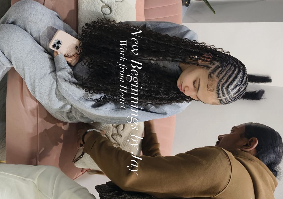 New B Kids Fulani Braids (large) Mid back length 