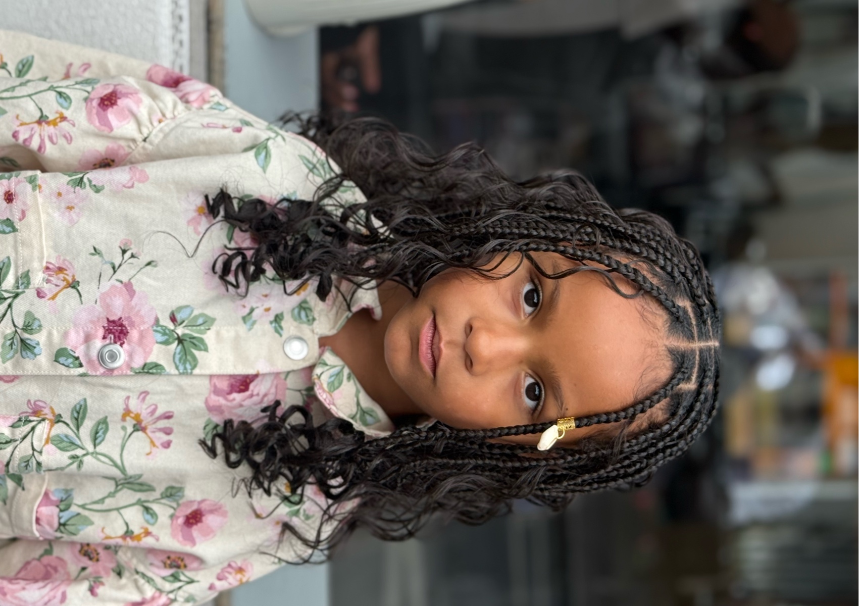 New B kids Boho braids (Large) Mid back length 