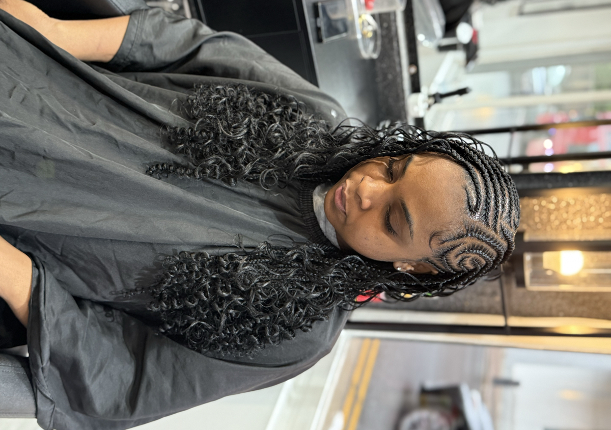 (Medium) Boho fulani braids 