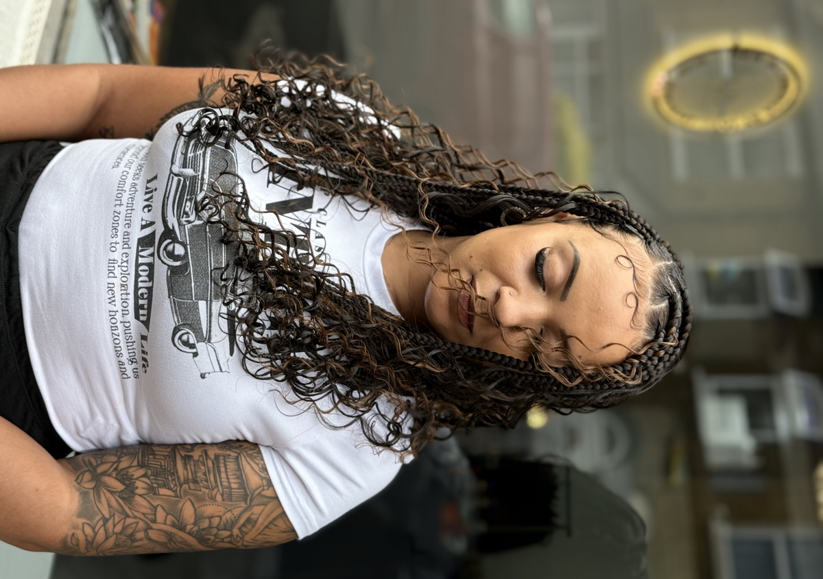 (Medium) Bohemian/Goddess Braids (braiding hair provided only) (2/4)