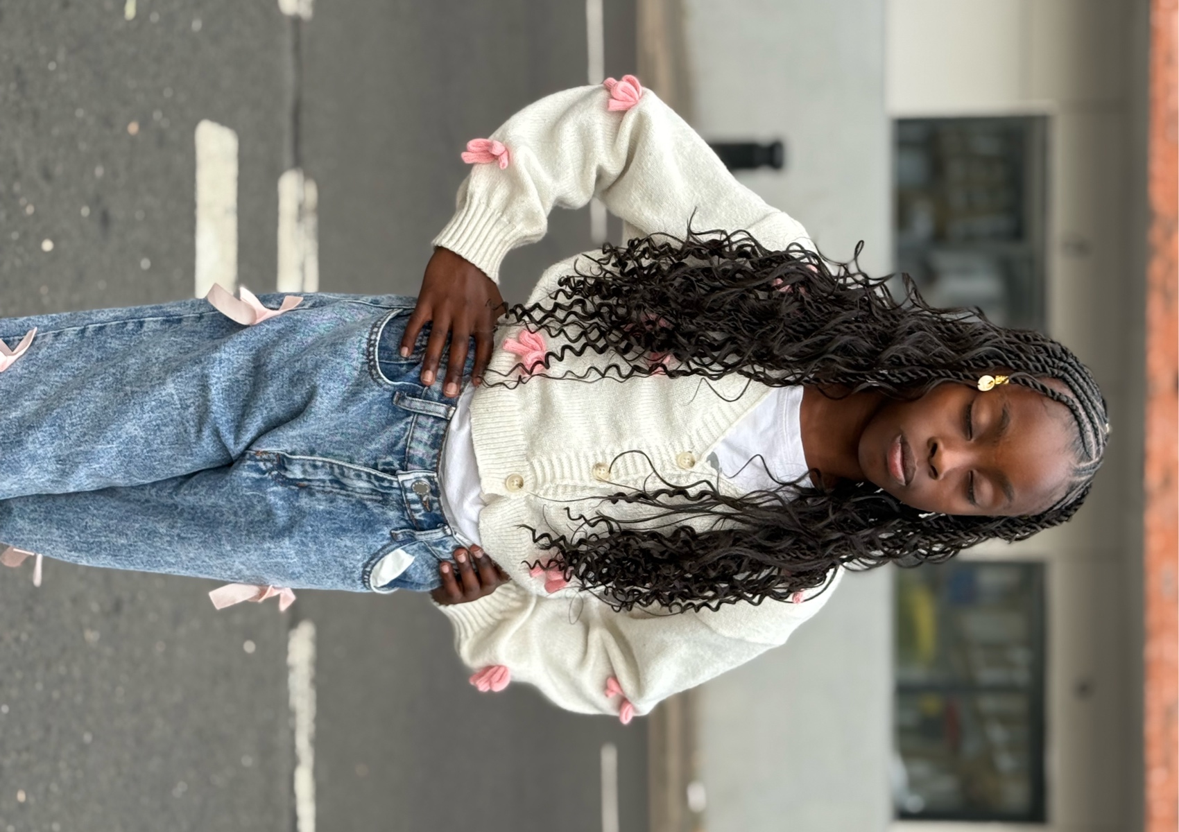 New B Kids Fulani (Medium) Mid back length 