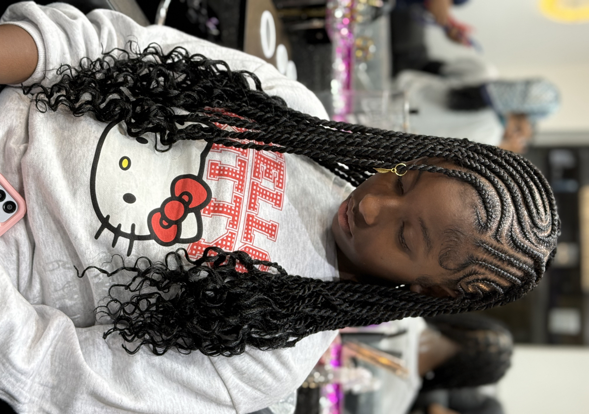 New B Kids Fulani (Medium) Mid back length  (2/2)