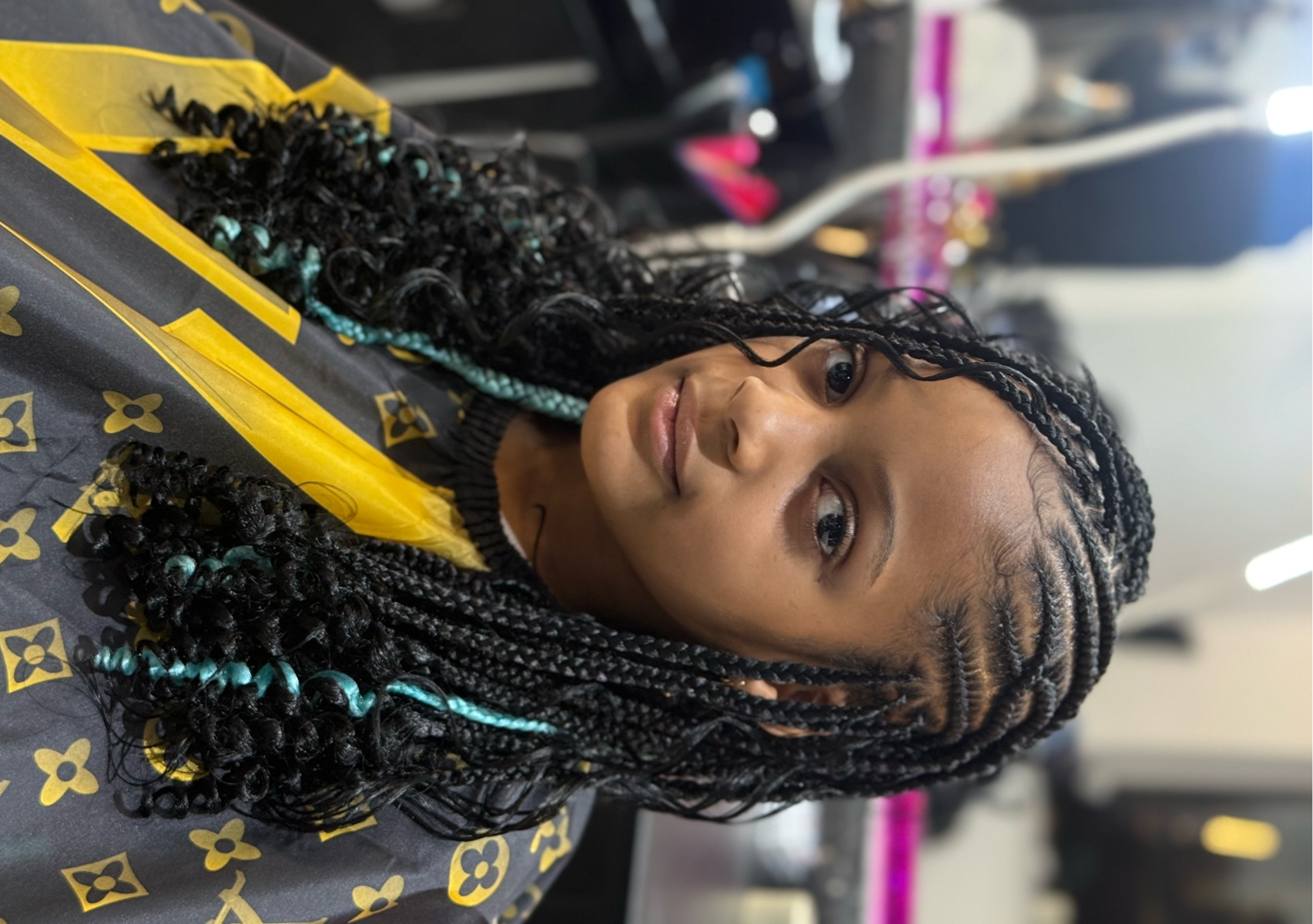 New B Kids braided Flip over with light Curls (one size)