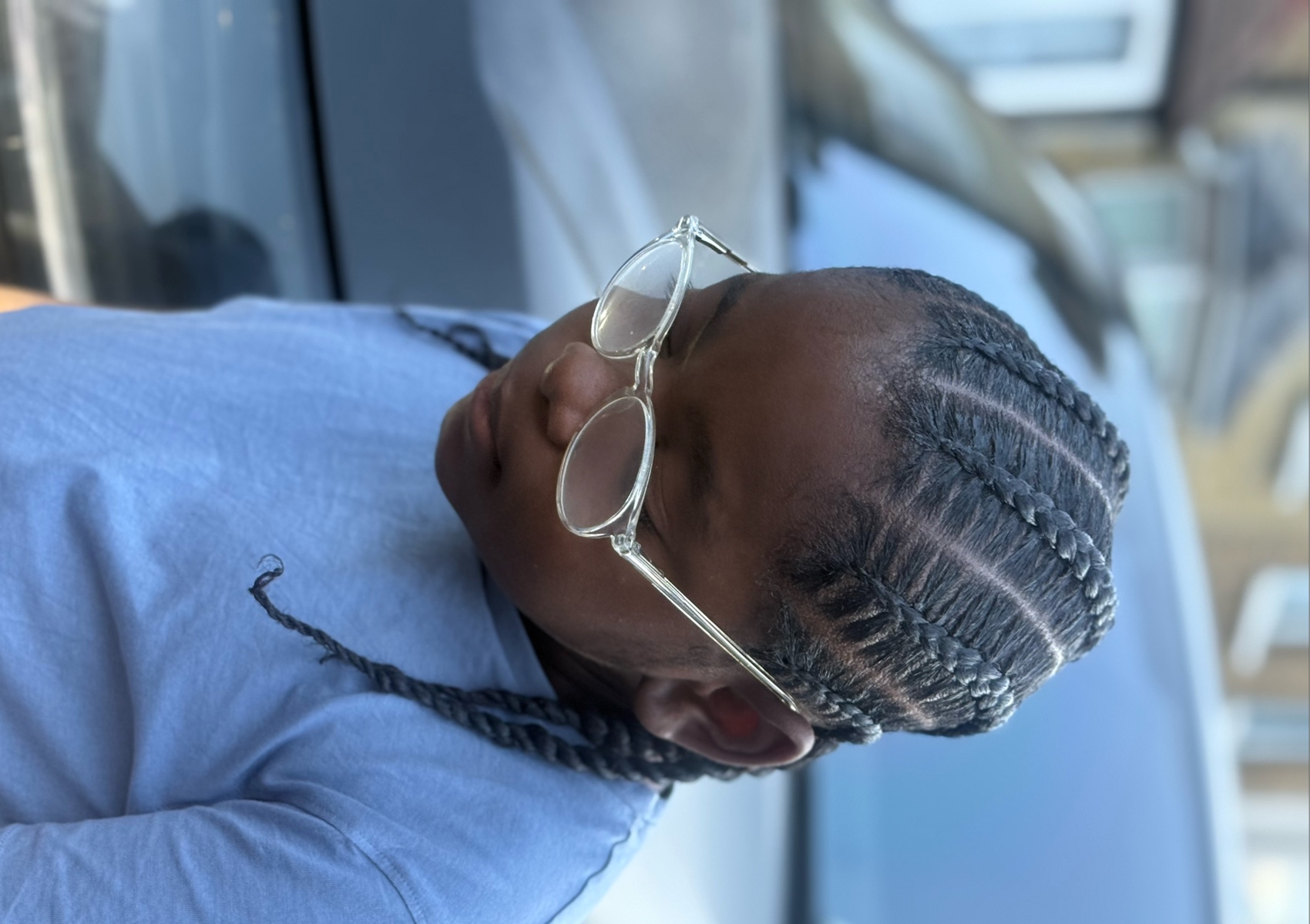 New B  Kids Stitch Braid natural hair (Ages 2-15)