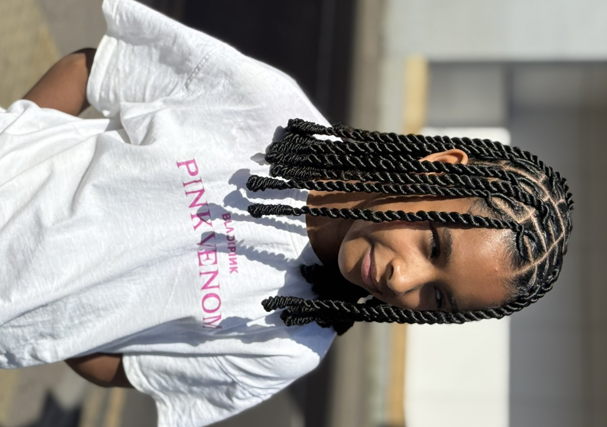 New B Kids Invisible Locs with Bantu Knots