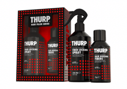 THURP Hair Building Fibers & Fiber Spray Black