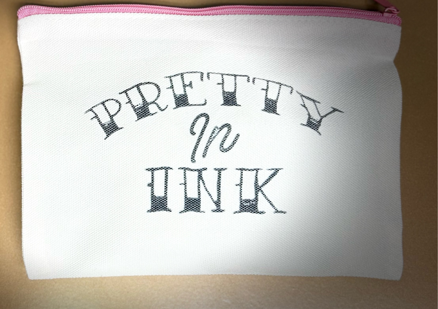Pretty in Ink makeup bag