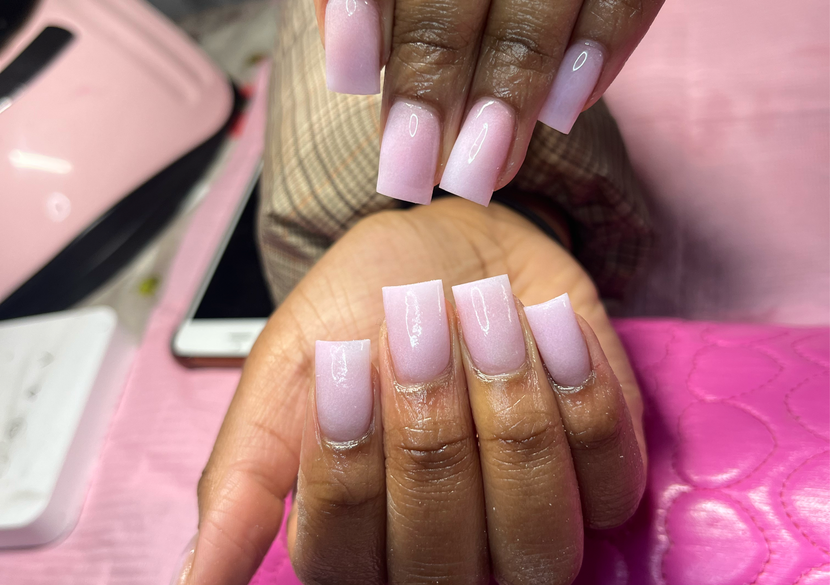 🤍Short/Med Plain Set