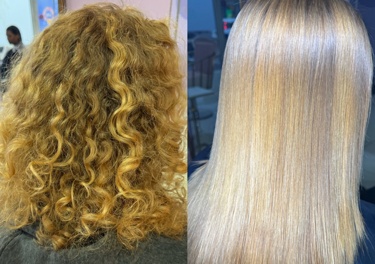Straightening KERATIN treatment