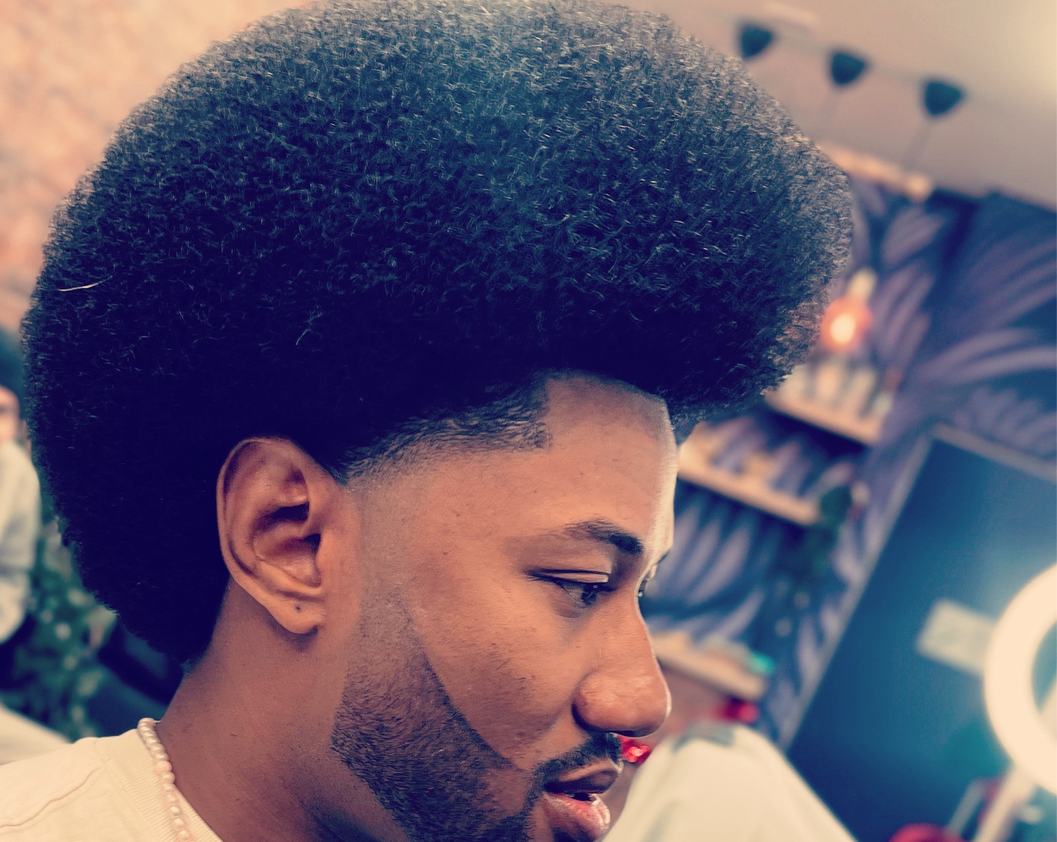 Afro  big haircut