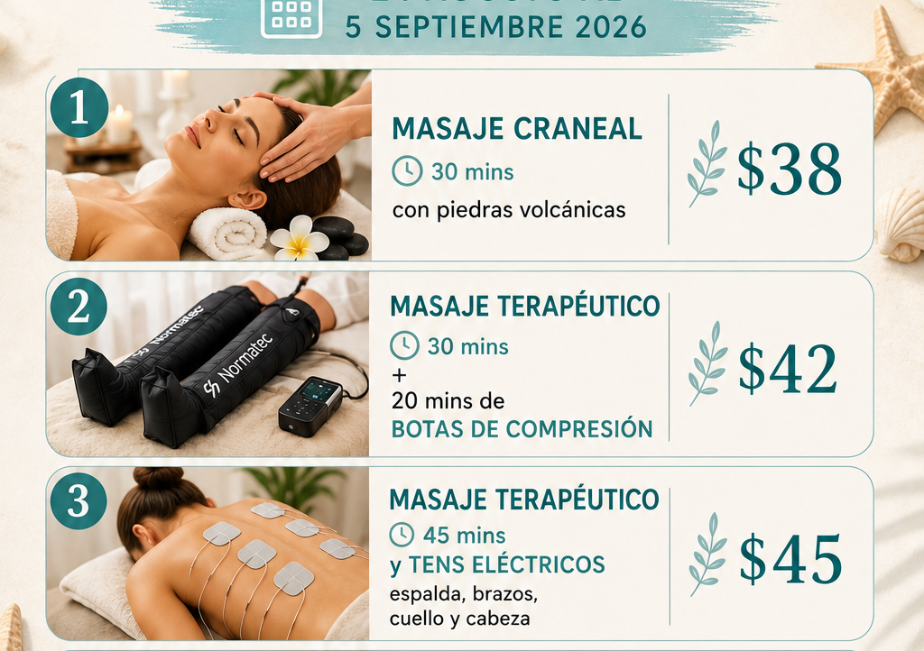 Masaje terapéutico + tens