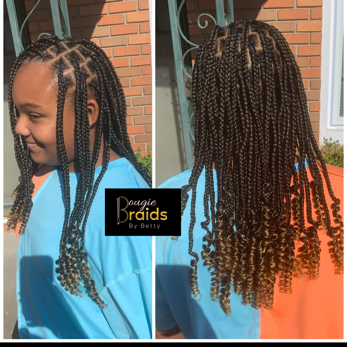 Kids 6-10 - Medium - Traditional Box or Knotless Braids