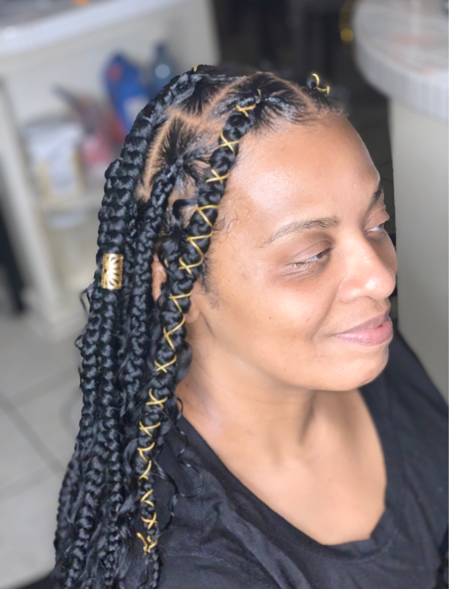 Jumbo Knotless Braids - Adult