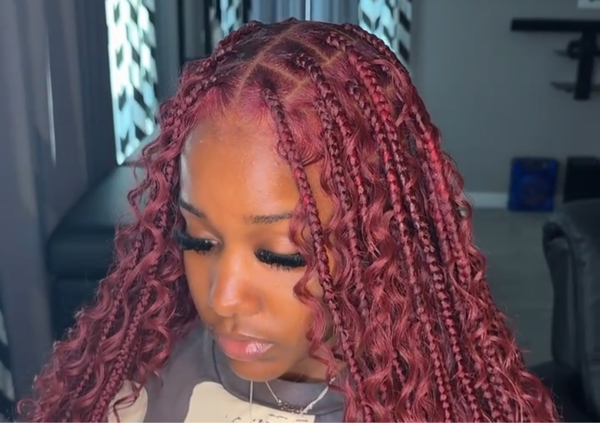Medium Knotless Braids 