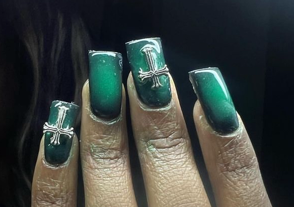 Aura effect air brushed full set 