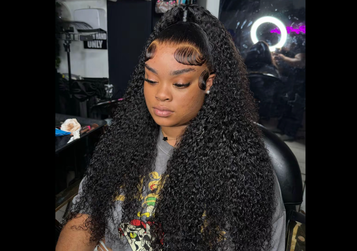 Frontal Wig Customize And Install With Half Up Half Down 