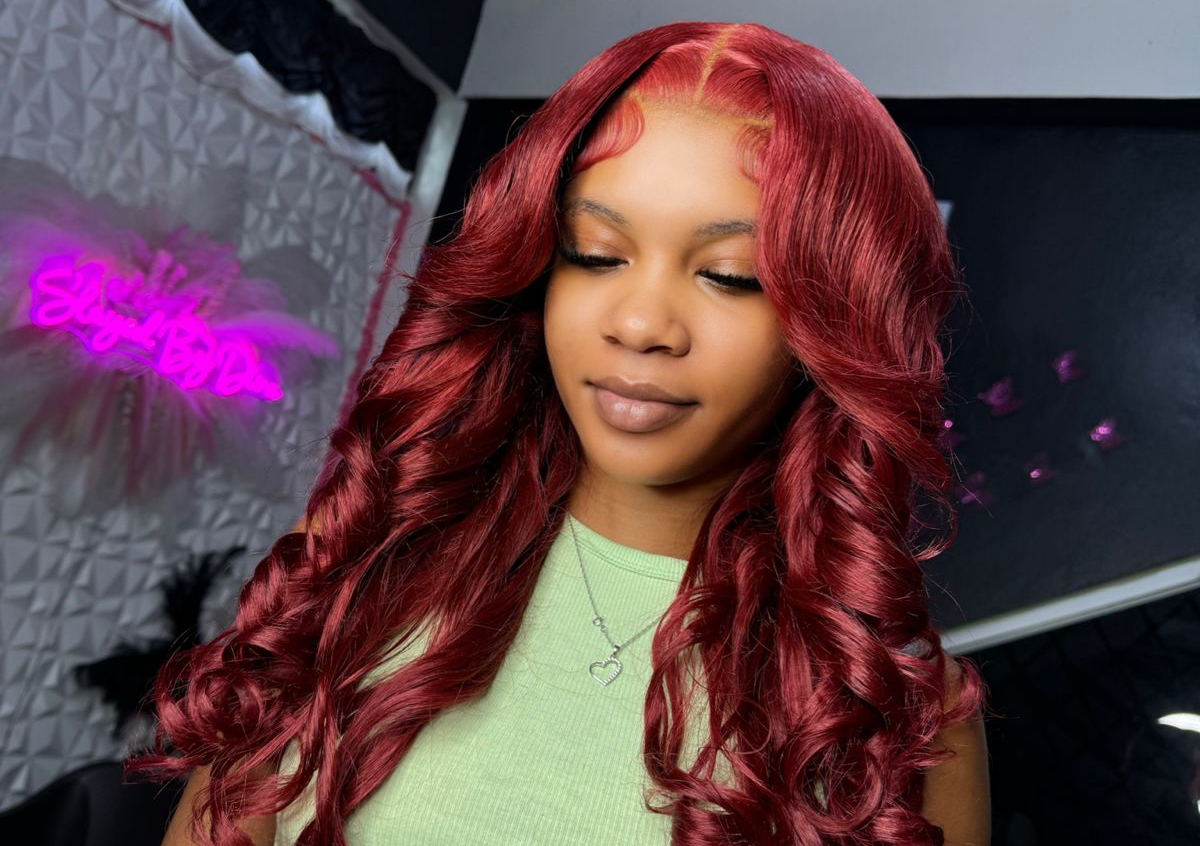 Frontal Wig Customize With Part & Pin Curls 