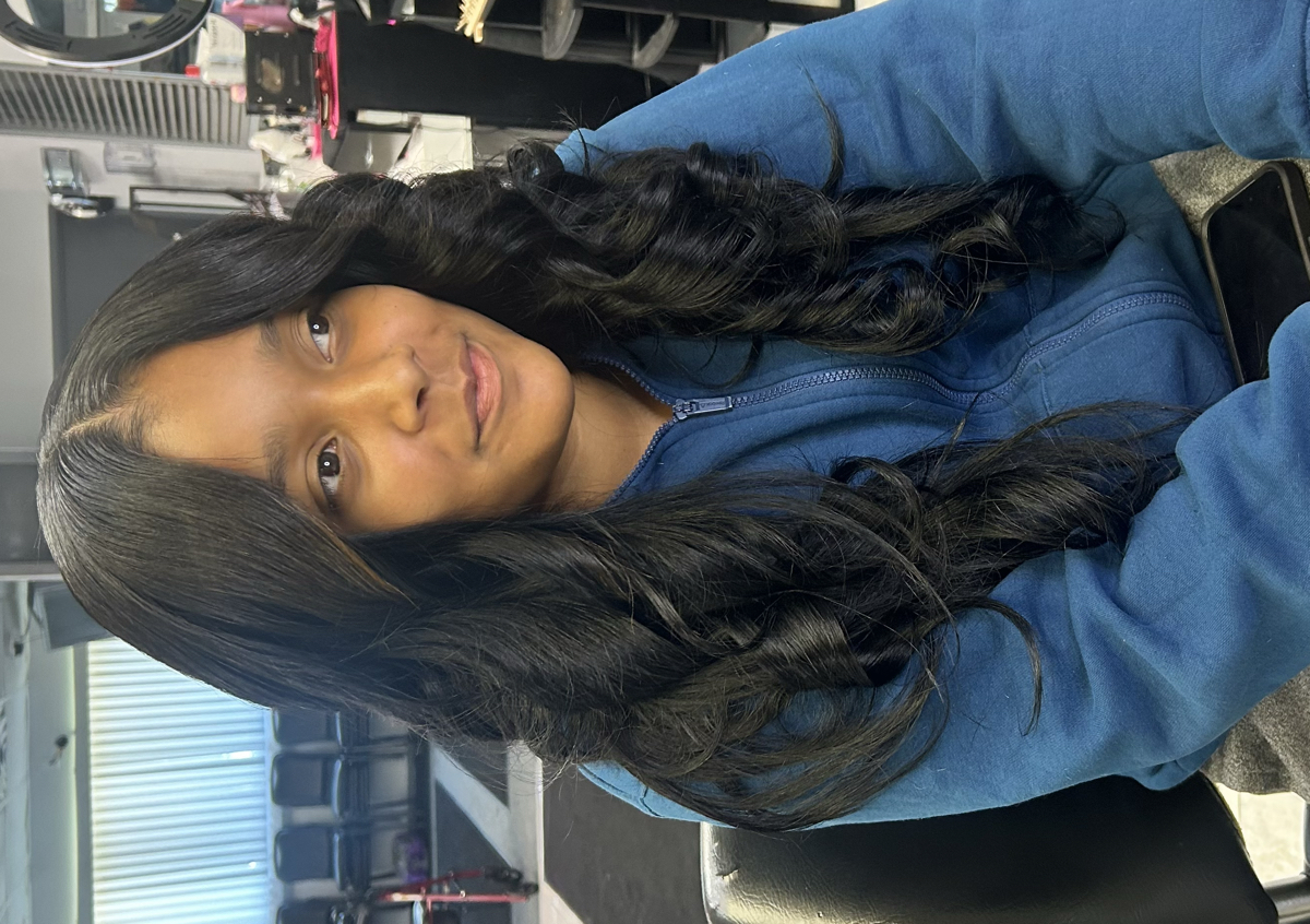 Middle Part Quick Weave