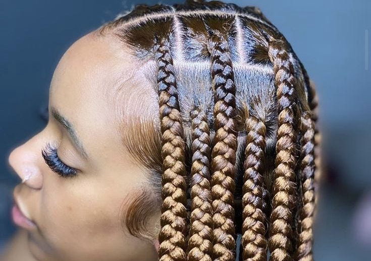 Large Knotless Waist Length