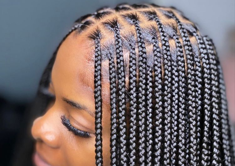 SMEDIUM Knotless Mid-back Length With /without Curlyends