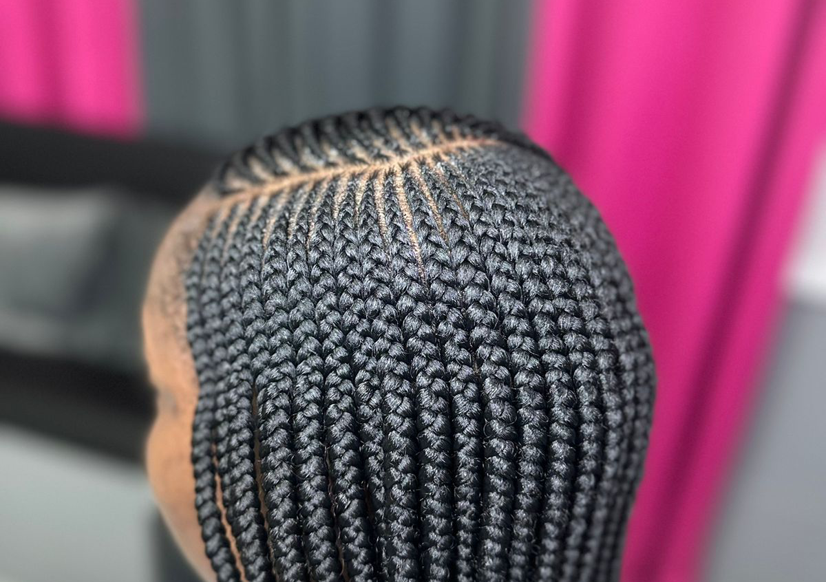 3 Layered Braid Fulani  Bra Length 