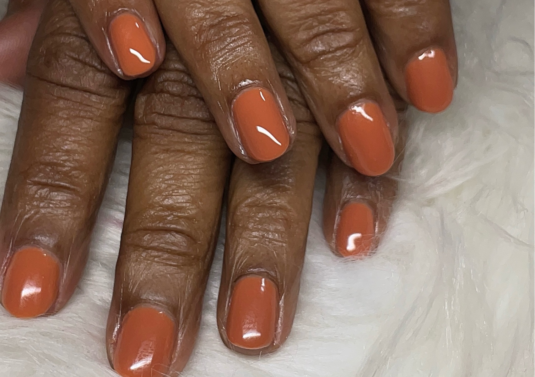 Gel manicure fill - one color