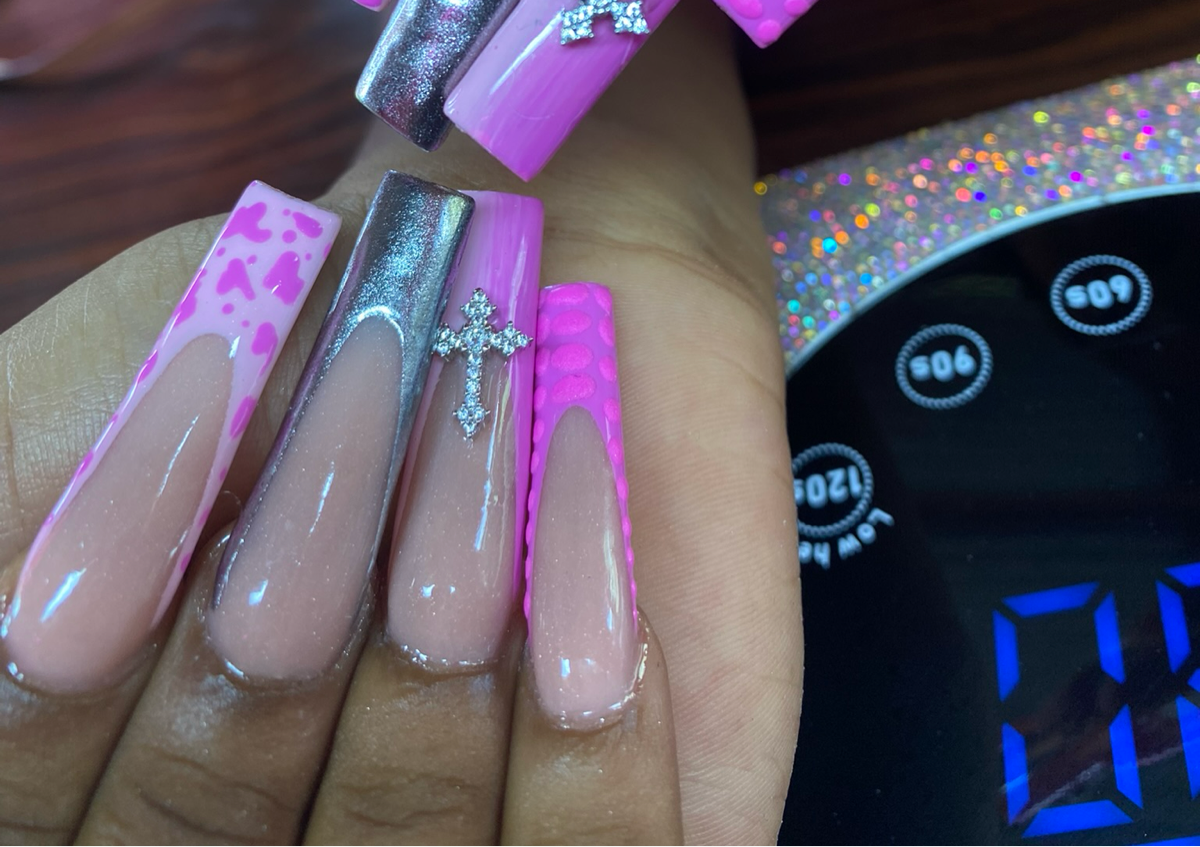 Long (Extendos) Acrylic Nails(PLAIN)