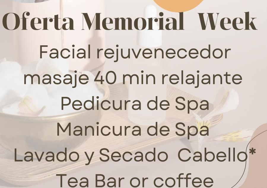 Oferta memorial week 2025 Dua de Spa 