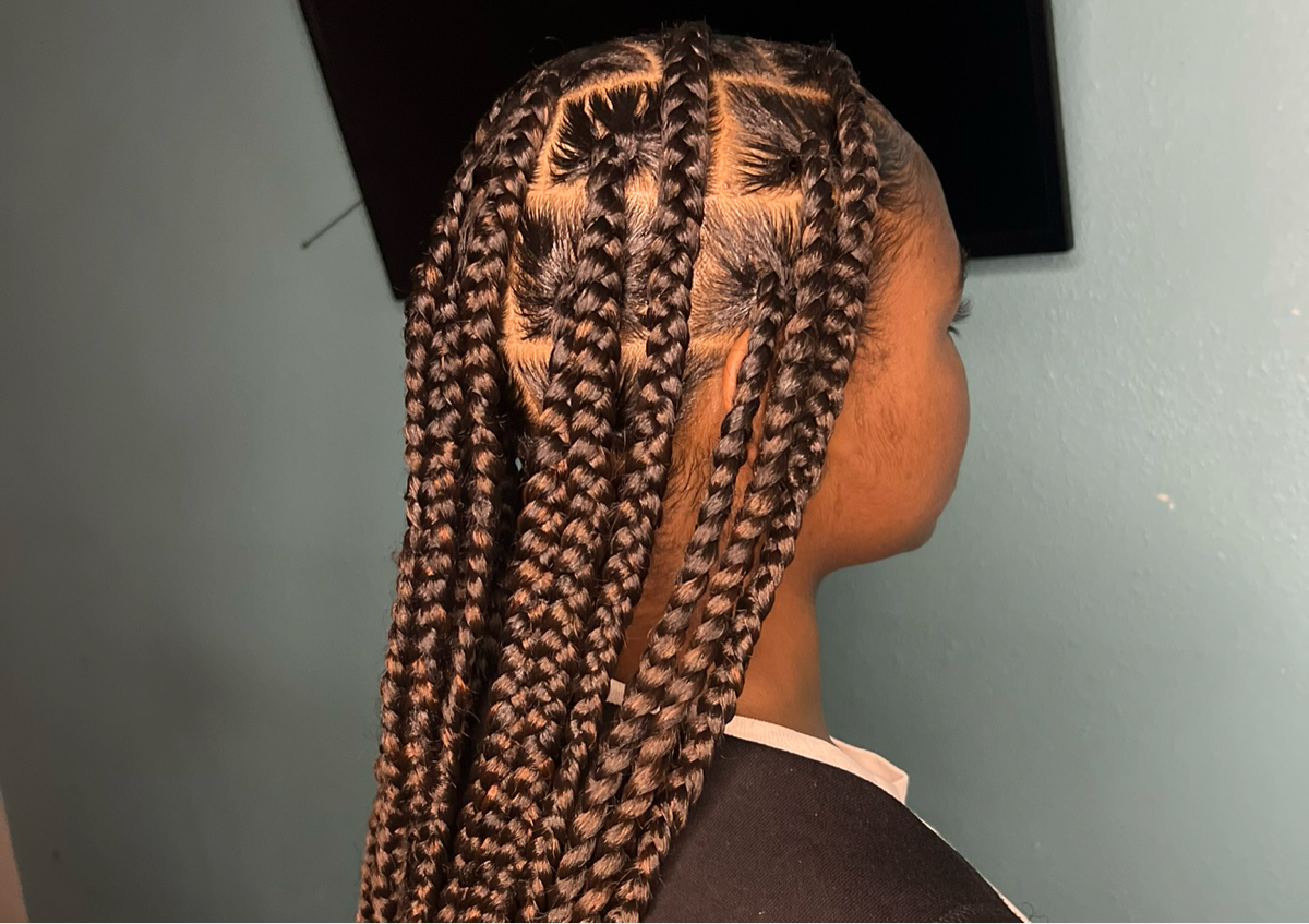 large knot less braids