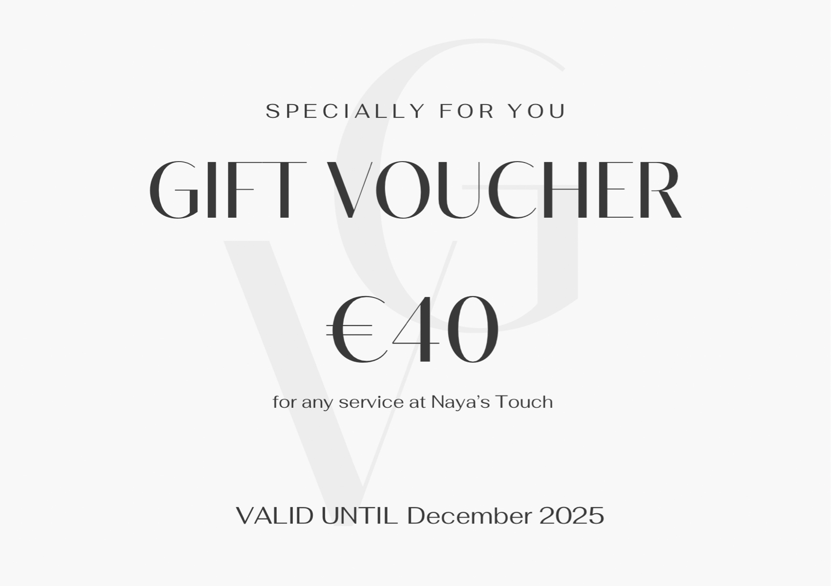 €40 voucher