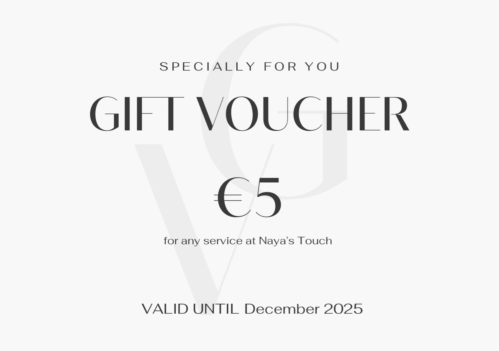 €5 voucher