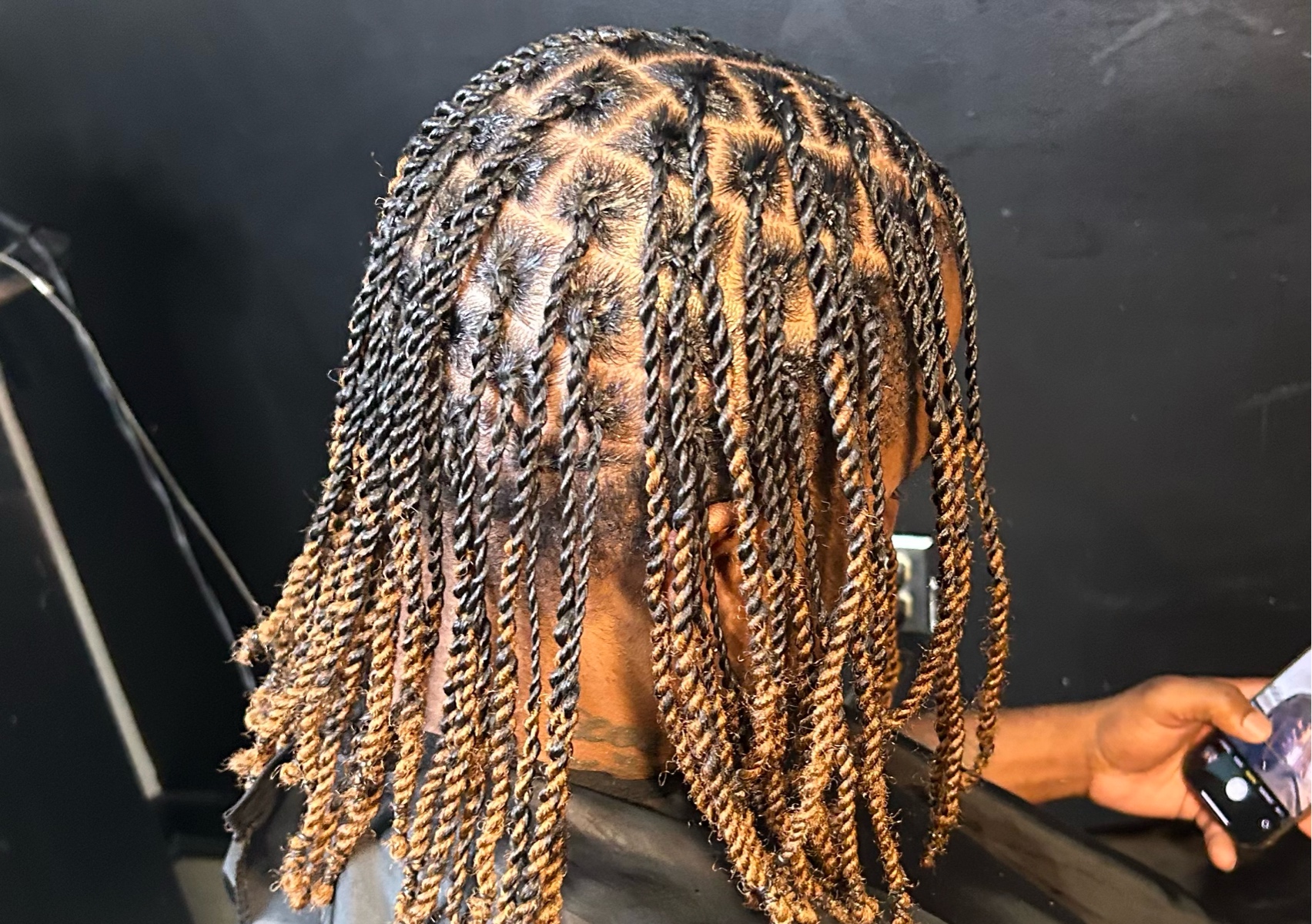 S/M Individual Braids (w/ hair added)