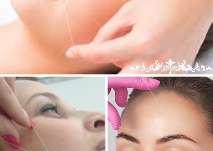 Full face wax / threading 