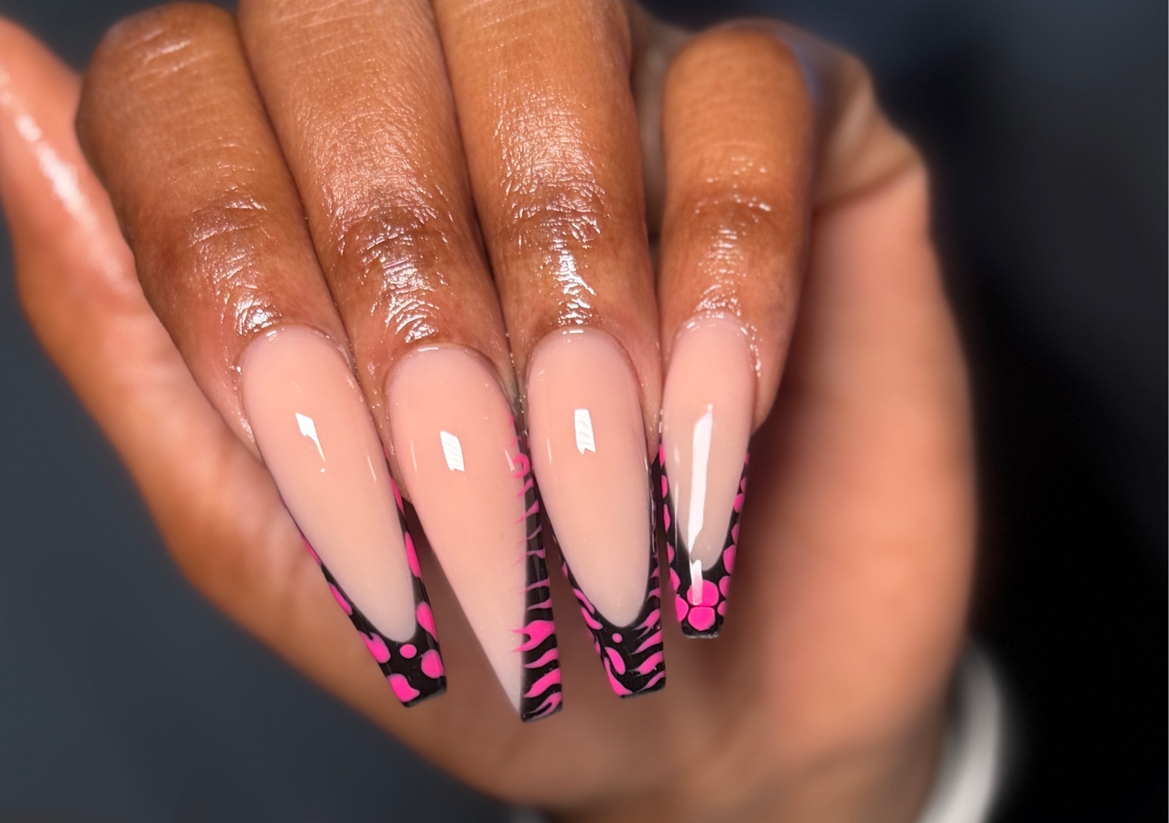 Long french with deisgn 