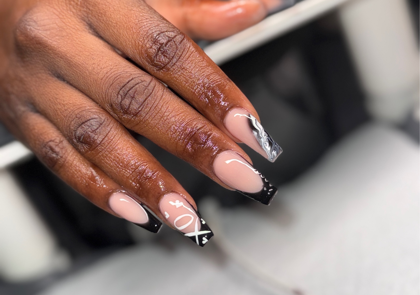 Medium french with design 