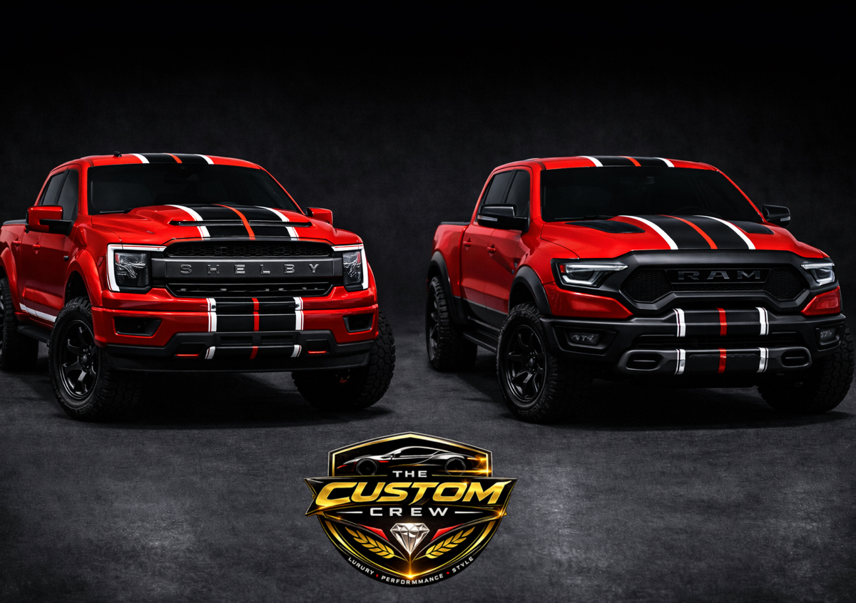 Racing Stripes |  Doble Line 2 Colors | Pick Up Trucks 