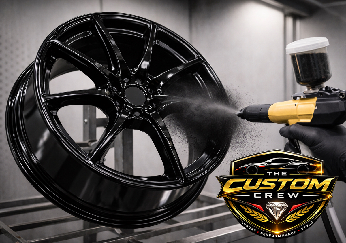 Wheels Powder Coating  | Set Of 4 | Any Black color 