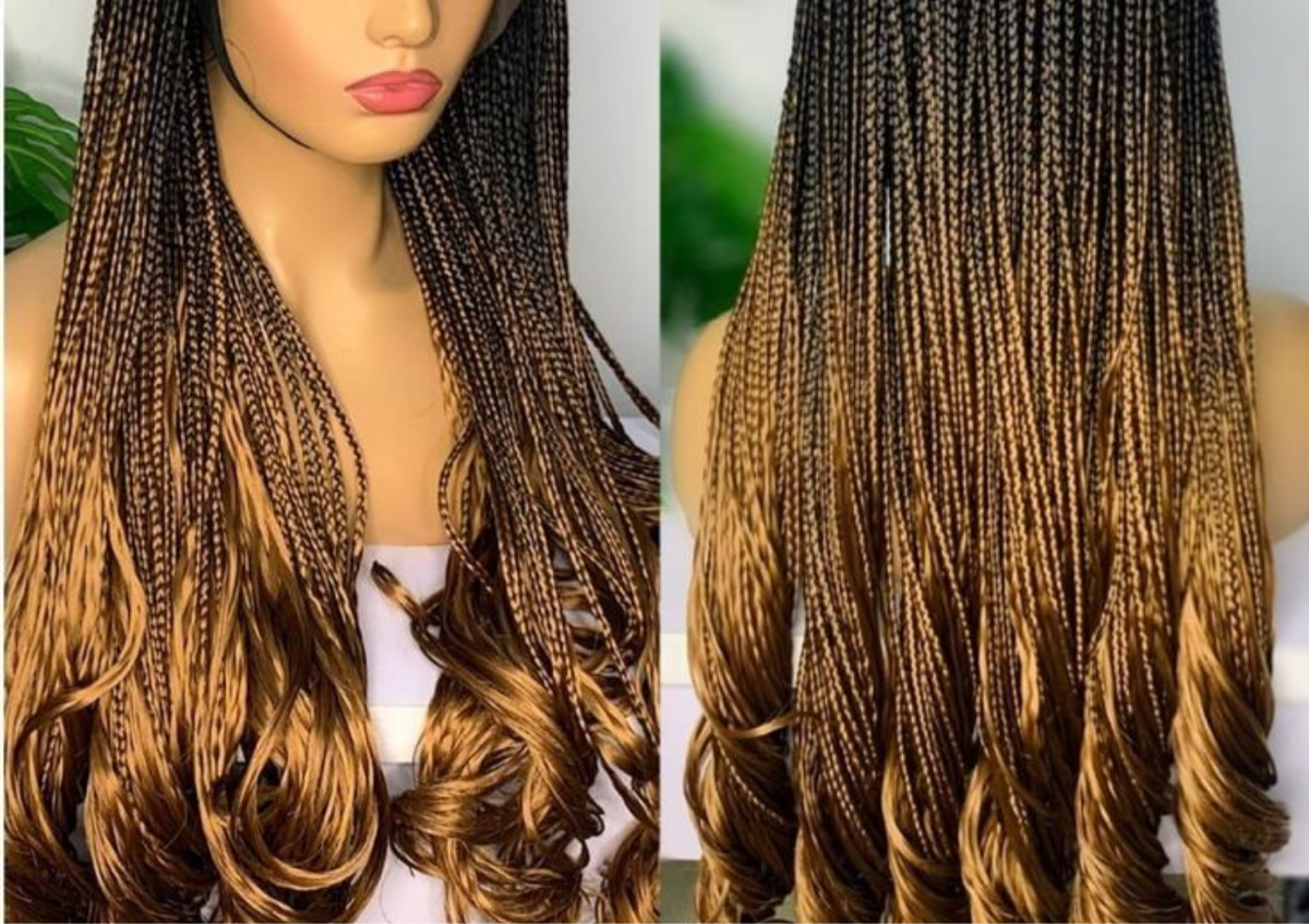 Small French curly /spanish  curly waist length 