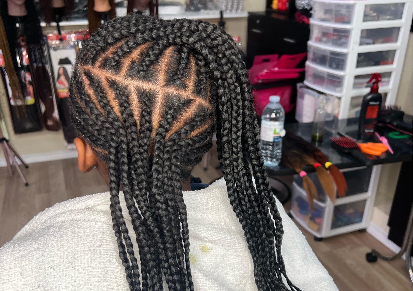 Cornrows with extension