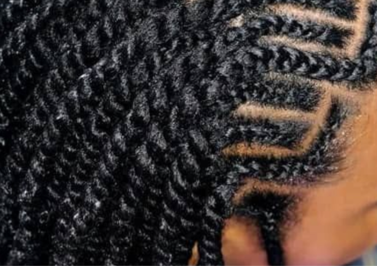Simple Cornrows/braids or cornrows/twists withou... 